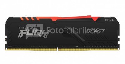 Kingston Fury Beast RGB 16 GB, DDR4, 2666 MHz, PC/server, Registered No, ECC No