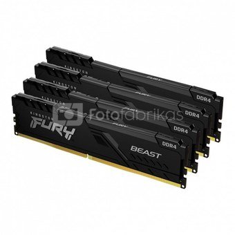 Kingston Memory DDR4 Fury Beast 32GB (4*8GB)/3600 CL18