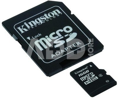 Kingston microSDHC 16GB class4 + adapter