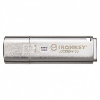 Kingston Pendrive 32GB IronKey Locker Plus 50 AES Encrypted