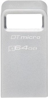 Kingston USB 3.2 Flash Drive DataTraveler micro 64 GB, USB 3.2, Silver