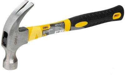 Kladivo 0,5 kg Deli Tools EDL5002 (žluté)