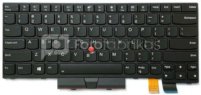 Klaviatūra Lenovo: ThinkPad T460, T460P, T460S, T470, T470P, T470S su pašvietimu