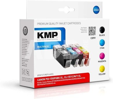 KMP C89V Multipack compatible with Canon PGI-550/CLI-551 XL