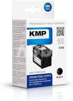 KMP E186 ink cartridge black compatible with Epson T 2791 XXL