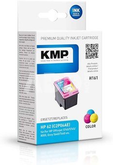KMP H161 ink cartridge 3-colours compatible mit HP C2P06AE No. 62