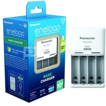Kroviklis Panasonic ENELOOP BQ-CC51E, 10 hours charger