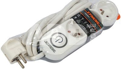 Power strip Sthor T72351 3 sockets 3 m white (72351)