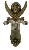 Laikiklis ginklams dekoratyvinis 19/L 4.5cm (kaukolė bronz.) Denix