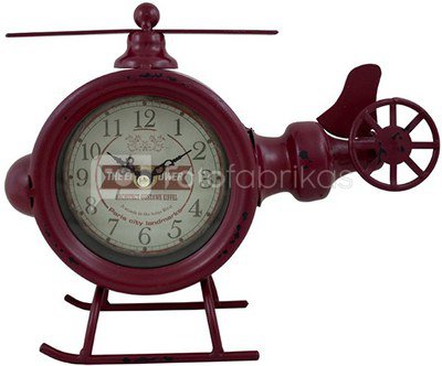 Laikrodis pastatomas Malūnsparnis 19x23x7.5 cm ZE03 raudonas