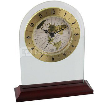 Laikrodis pastatomas žemėlapio imitacija H:17 W:14 D:4 cm W2713 psb