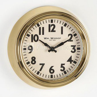 Laikrodis sieninis aukso spalvos metalinis 21,5 h 21,5 w 7 d cm W7892 Viddop išp