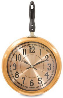 Laikrodis sieninis Keptuvė aukso spalvos 48x30x4 cm 109000 ddm