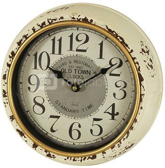 Laikrodis sieninis metalinis sendintas 24,5x24,5x6 cm 101176