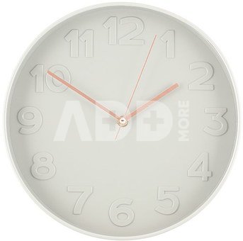 Laikrodis sieninis pilkas D30 cm 4Living 627527