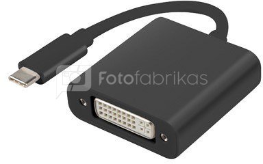Lanberg Adapter USB CM - DVI F (24+5) Dual Link