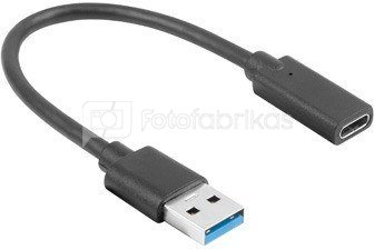 Lanberg Adapter USB TYPE-C (F) AM 3.1 15 cm