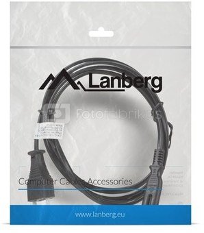 Lanberg EURO power cable (radio) CEE 7/16 - IEC 320 C7 1.8M black