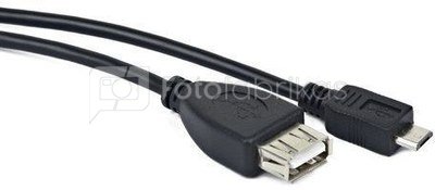 Lanberg Kab.USB Micro(M)-USB(A) (F)2.0 0.15m OEM-000