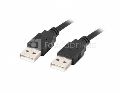Lanberg Kabel USB -A M/M 2.0 1.8m czarny