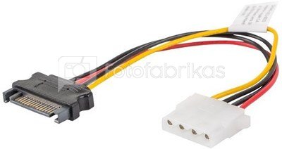 Lanberg Power cable SATA - Molex M/F 15cm
