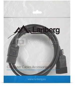 Lanberg Power cord extension cord IEC 320 C19 - C20 VDE 1.8M VDE black