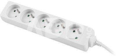 Lanberg Power strip 1.5m, white, 5 sockets, cable made of solid copper
