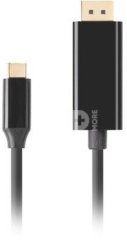 Lanberg USB-C to DisplayPort Cable, 0.5 m 4K/60Hz, Black