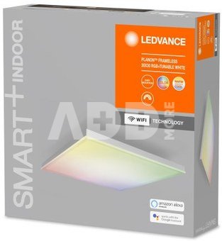 Ledvance SMART+ WiFi Planon Frameless Square RGBW 20W 110° 3000-6500K 300x300mm, White
