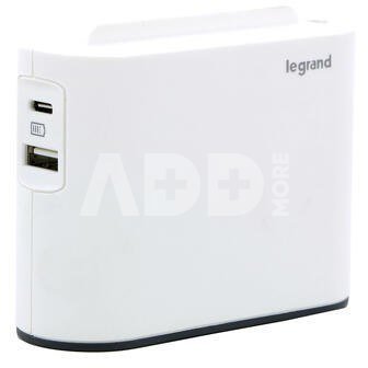 Legrand 2x2P+USB AC Splitter White/Black