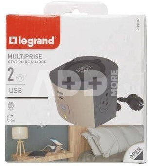 Legrand Extension cable 2x2P+Z Induction+USB A/C