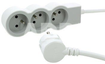 Legrand Extension cable standard 3x2P+Z 3m white and grey
