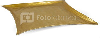 Lėkštė dekoratyvinė aukso spalvos 2x32x32 cm 120263