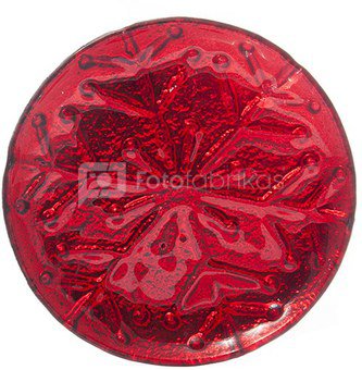 Lėkštelė stiklinė raudona KLD YQM7201-1 dia.19.5*2.3CM SAVEX