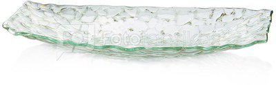 Lėkštelė stiklinė skaidri pailga YQL7959-1 20*13cm SAVEX