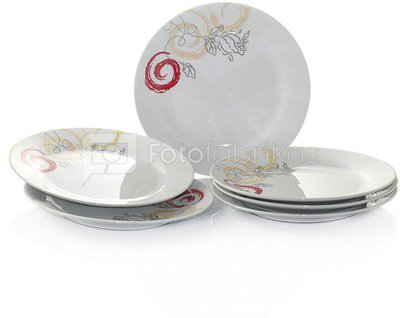Lėkštės porcelianinės 6 vnt D19 cm AIC3340-G041