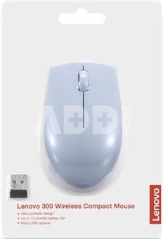Lenovo 300 Wireless Compact Mouse (Frost Blue) with battery Lenovo
