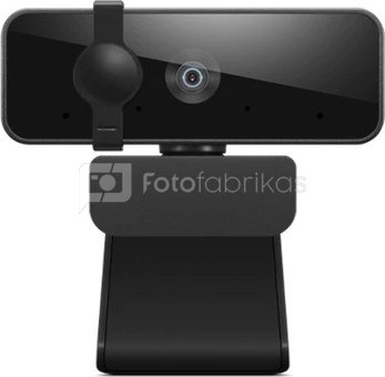 Lenovo Essential FHD Webcam Black, USB 2.0, Recommended for: Pixel perfect high definition FHD video conferencing. Two integrated mics capture audio from every angle. Wide angle 95 lens and pan/tilt, digital zoom controls. An external slicing privacy shutter. UVC encoding ensures compatibility with any video conferencing software