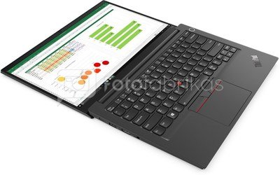 Lenovo ThinkPad E14 (Gen 2) Titanium, 14 ", IPS, Full HD, 1920 x 1080, Anti-reflection, Intel Core i5, i5-1135G7, 8 GB, SSD 256 GB, Intel Iris Xe, No Optical drive, DOS, 802.11ax, Bluetooth version 5.2, Keyboard language Nordic, Warranty 12 month(s)