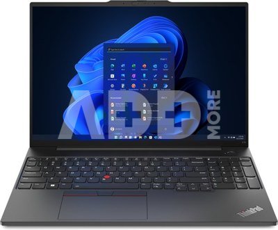 Lenovo ThinkPad E16 Gen 1 16 WUXGA AMD R7 7730U/16GB/512GB/AMD Radeon/WIN11 Pro/Nordic Backlit kbd/Black/FP/2Y Warranty
