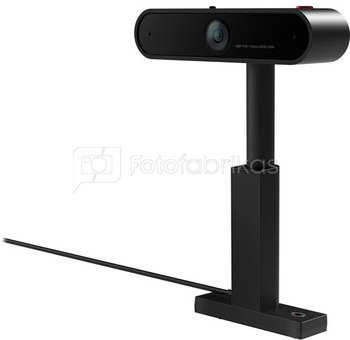Lenovo ThinkVision MC50 Monitor Webcam Black, 1080p RGB clear video image. Comfortable set up with lift, tilt and swivel function. Built in dual microphones with noise cancellation functionality. Physical camera shutter. Plug and play USB connection. Secure Anti thieve Attachment. Capture audio from up to 2 meters away