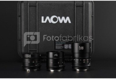 Laowa Lens Kit Venus Optics Cine Prime Wide, Macro for Micro 4/3