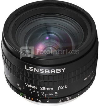 Lensbaby Velvet 28 Fuji X (Black)