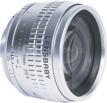Lensbaby Velvet 28 silver Sony E