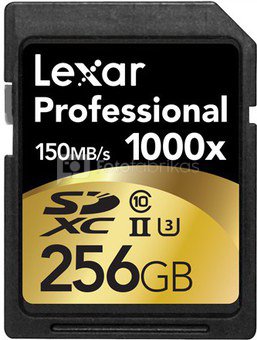 Lexar SDXC Card 256GB 1000x Professional UHS-II