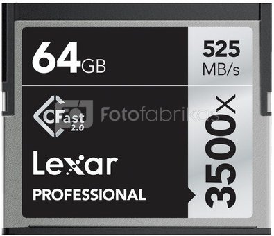 Lexar CFast 2.0 64GB 3500x Professional