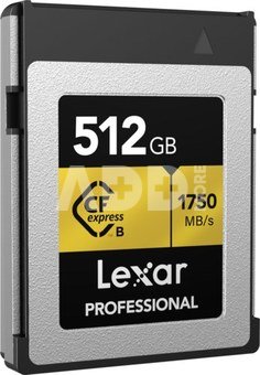 LEXAR CFEXPRESS PRO GOLD R1750/W1500 512GB