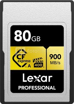 LEXAR CFEXPRESS PRO GOLD R900/W800 (VPG400) 80GB (TYPE A)