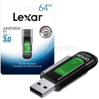 LEXAR JUMPDRIVE S57 (USB 3.0) 64GB (NEW)