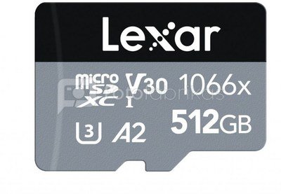 LEXAR PRO 1066X MICROSDHC/MICROSDXC UHS-I (SILVER) R160/W120 512GB